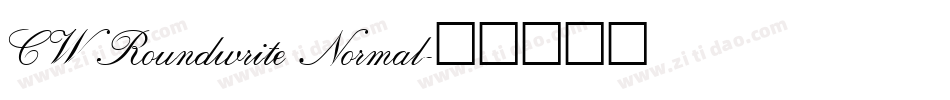 CW Roundwrite Normal字体转换